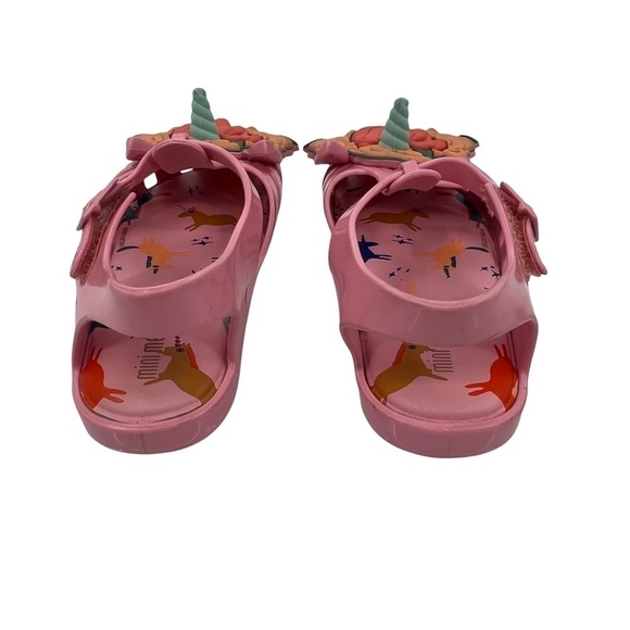 Mini Melissa Pink Unicorn Jelly Shoes Size 9 Toddler Girl's - Picture 7 of 8